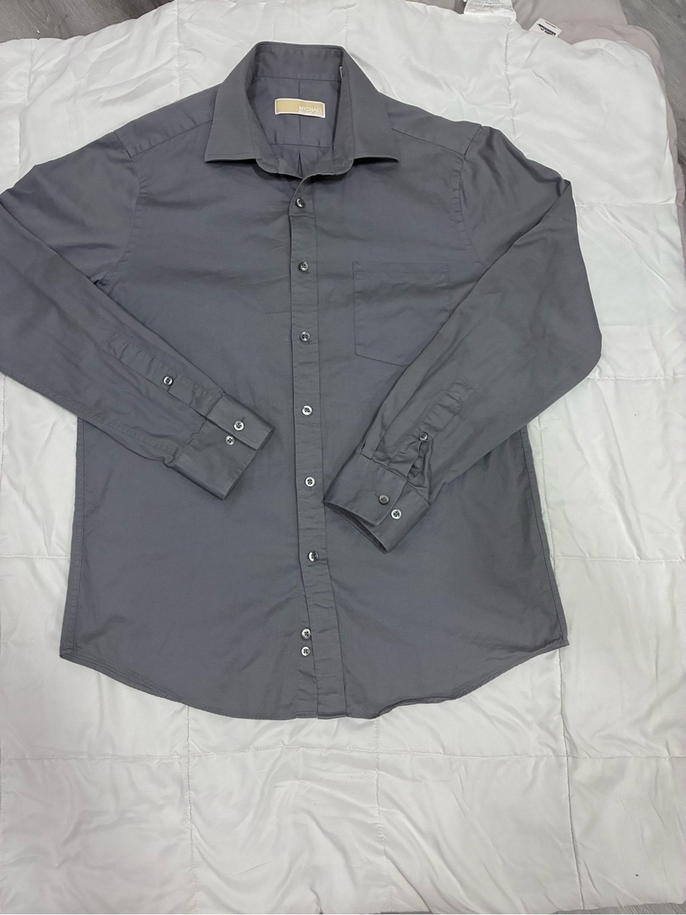 Michael Kors Charcoal Gray Dress Shirt